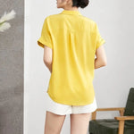 Load image into Gallery viewer, Birdtree 16mm 100%Natural Silk Female T-shirt High Quality Short Sleeve Solid Color Tops Summer New Pullover Clothes T37723QM  Amaijoin
