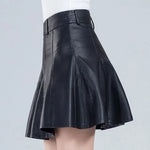 Load image into Gallery viewer, Woman Skirts Elegant Plus Size New Fashion Korean Style Genuine Real Leather Skirts High Waist Mini Skirt Womens Sexy Skirt  Amaijoin
