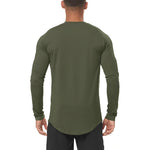 Load image into Gallery viewer, High Elastic Tight Long Sleeve Casual Shirt Autumn Breathable Quick Dry Mens T-shirt Gym Fitness Bodybuilding Running Sportswear  Amaijoin
