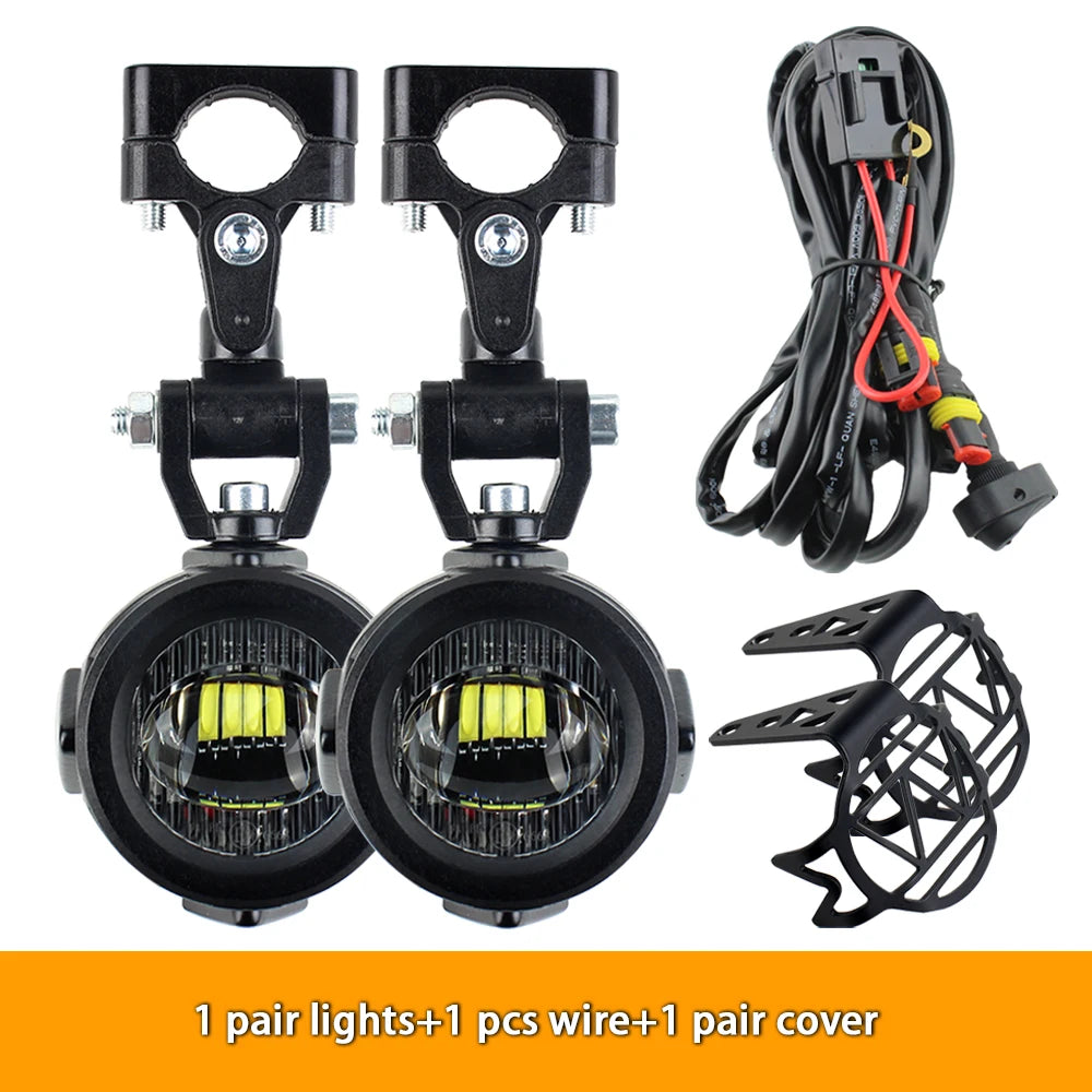 Upgrade Motorcycle fog light Auxiliary Lights Brighter Lamp 40W 6000K for BMW R1200GS F800GS F700GS F650 K1600  Amaijoin