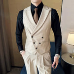 Load image into Gallery viewer, 2023 Brand Clothing Men Spring High Quality Double Breasted Blazers Vest/Male Slim Fit Casual Suit Vest Sizing Up S-4XL  Amaijoin
