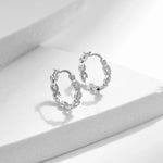 Load image into Gallery viewer, MODIAN Solid 925 Sterling Silver Infinite Love Sparkling CZ Hoop Earrings Original Design For Women Wedding Fine Jewelry Gifts  Amaijoin
