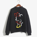 Load image into Gallery viewer, Fashion Hoodies Turtleneck Minnie Kawaii Cartoon  Anime Sweatshirt Disney Mickey Mouse Hoodie Clothes Girl Boy Top Sweatshirts  Amaijoin
