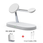 Carregue a imagem no visualizador da Galeria, 3 in 1 Wireless Charger For iPhone 12 13 14 15 Magsafe Charger Airpods Pro Apple Watch 9 8 7 6 QI Fast Charging Station  Amaijoin
