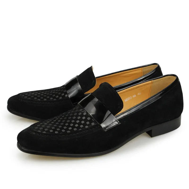 Fashion Casual Shoes Summer Men's Slip on New Sapatos Masculino Erkek Loafers Moccasin Black One-step Shoes Breathable Custom  Amaijoin