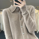 Load image into Gallery viewer, 2023 Autumn and Winter Women&#39;s cardigan Women&#39;s cashmere sweater Women&#39;s sweater Fashion cardigan Women&#39;s coat  Amaijoin
