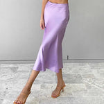 Load image into Gallery viewer, Jocoo Jolee Women Elegant Satin Bodycon Skirts Casual High Waist Silk Long Skirts Summer Office Lady Midi Skirt 2023 High Street  Amaijoin
