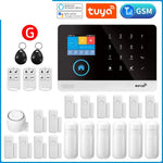 Load image into Gallery viewer, Gautone Tuya Smart Wifi Home Security Alarm System Wireless GSM Fire Alarm System Panel Smart Life App Control work with Alexa  Amaijoin
