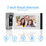 Load image into Gallery viewer, AnjieloSmart 7 Inch Wired Video Door Phone Home Intercom for Apartment Street Doorbell Camera Call Panel Unlock Talk Waterproof  Amaijoin
