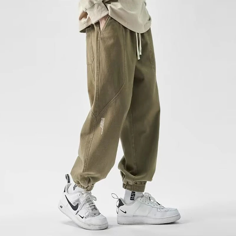 HOUZHOU Japanese Cargo Pants Male Oversize Korean Khaki Outdoor Loose Casual Trousers Big Size Harajuku Streetwear Hip Hop 4XL  Amaijoin