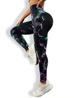 Load image into Gallery viewer, New 3D Print Tie Dye Sports Pants Women Seamless  Leggings High Waist Fitness Push Up Leggings Gym Clothing Workout Tights  Amaijoin
