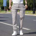 Carregue a imagem no visualizador da Galeria, 98% Cotton Men&#39;s Chinos &amp; Casual Pants, Khaki Pants, Loose Straight , Streetwear Men ,Twill Pants,  Tall Men STRAIGHT Trousers  Amaijoin
