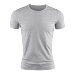 Load image into Gallery viewer, New Men&#39;s Short Sleeve T-Shirt Basic Plain Casual Gym Muscle Crew Neck T-Shirts Slim Fit Tops Tee Summer Man Clothing  Amaijoin
