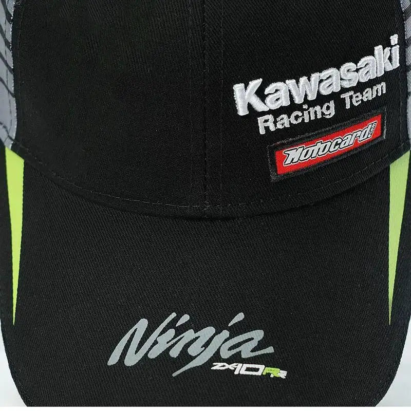 Kawasaki motorcycles Baseball cap Kawasaki Adjustable Hat Cotton Dad Hat Men's Women's Outdoor Sports Hat Fashion Sun Hat Hat  Amaijoin