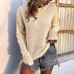 Load image into Gallery viewer, Women&#39;s Casual Fashion 2022 Long Sleeved Knitting Solid Color Sweater Top Women&#39;s sweater korean fashion y2k clothes 2024  Amaijoin
