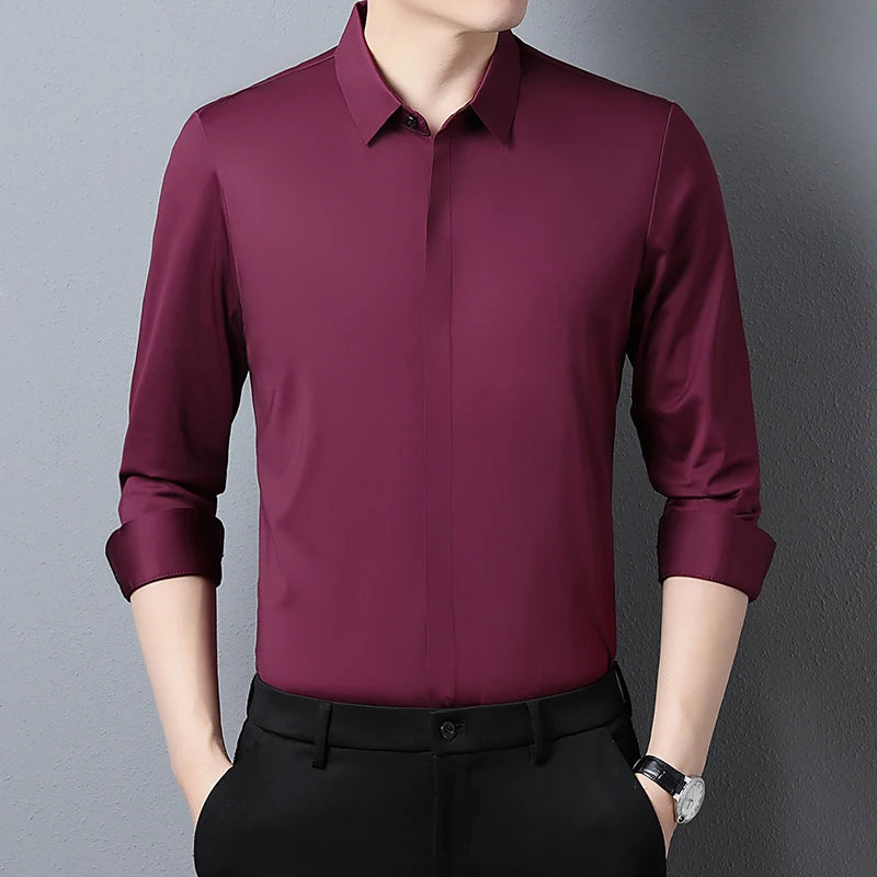 2023 designer high quality mens shirts for men clothing korean fashion long sleeve shirt luxury dress casual clothes jersey 8838  Amaijoin