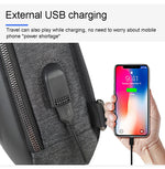 Load image into Gallery viewer, Running Chest Bag for Men USB Charging Fashion Streetwear Sling Pack Crossbody Motor Cycling Backpack for College Student Unisex  Amaijoin
