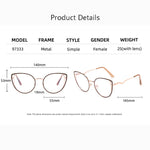 Load image into Gallery viewer, Anti-Blue Light Rays Eyeglasses Frame Women Cat Eye Glasses Brand Designer Clear Lens Computer Optical Eyewear 97333  Amaijoin
