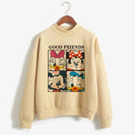 Load image into Gallery viewer, Fashion Hoodies Turtleneck Minnie Kawaii Cartoon  Anime Sweatshirt Disney Mickey Mouse Hoodie Clothes Girl Boy Top Sweatshirts  Amaijoin
