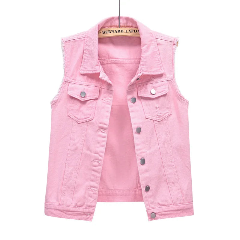 Spring and Summer New Purple Sleeveless Vest Jacket Women's Single-breasted Lapel Vests Coat Fashion Casual Top Waistcoat S-6XL  Amaijoin