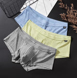 Load image into Gallery viewer, Cotton short boxer briefs for men Low waist U raised pouch briefs  Amaijoin
