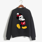 Load image into Gallery viewer, Sweatshirts Turtleneck Minnie Kawaii Cartoon  Anime Sweatshirt Disney Mickey Mouse Hoodie Clothes Girl Boy Top Hoodies  Amaijoin
