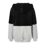 Load image into Gallery viewer, Women&#39;s pullover Women&#39;s Color Blocking Hooded Stitched Long Sleeve Zipper Plush Sweatshirts  Amaijoin
