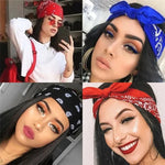 Load image into Gallery viewer, Fashion Bohemian Print Bandana Hair Bands for Women Girls Turban Headband Unisex Square Scarf Handkerchief Hair Accessories  Amaijoin
