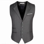 Load image into Gallery viewer, Dress Vests For Men Slim Fit Mens Suit Vest Male Waistcoat Gilet Homme Casual Sleeveless Formal Business Jacket Plus Size M-6XL  Amaijoin
