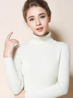 Load image into Gallery viewer, New Turtleneck Jumper Woman Knitted Blouses Fashion Ladies Sweaters Winter Thermal Striped Long Sleeve Autumn Warm Tops Bacis  Amaijoin
