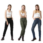 Load image into Gallery viewer, Women Motorcycle Pants Four Seasons Locomotive Jeans Wearable Motocross Pants Moto Motorbiker Biker Riding Pants Pantalon Moto  Amaijoin
