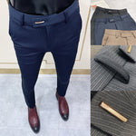 Load image into Gallery viewer, Men Suit Pants Dress Pantalone Hombre Stretch Slim Formal Trousers Calça Masculina Solid Color Casual Pants Fashion Men Clothing  Amaijoin
