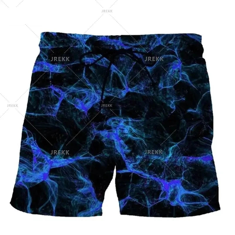 Ink Painting 3D Swimming Shorts Men Summer New Short Trunks Casual Comfort Beach Shorts Masculino Skateboarding Swimsuit  Amaijoin