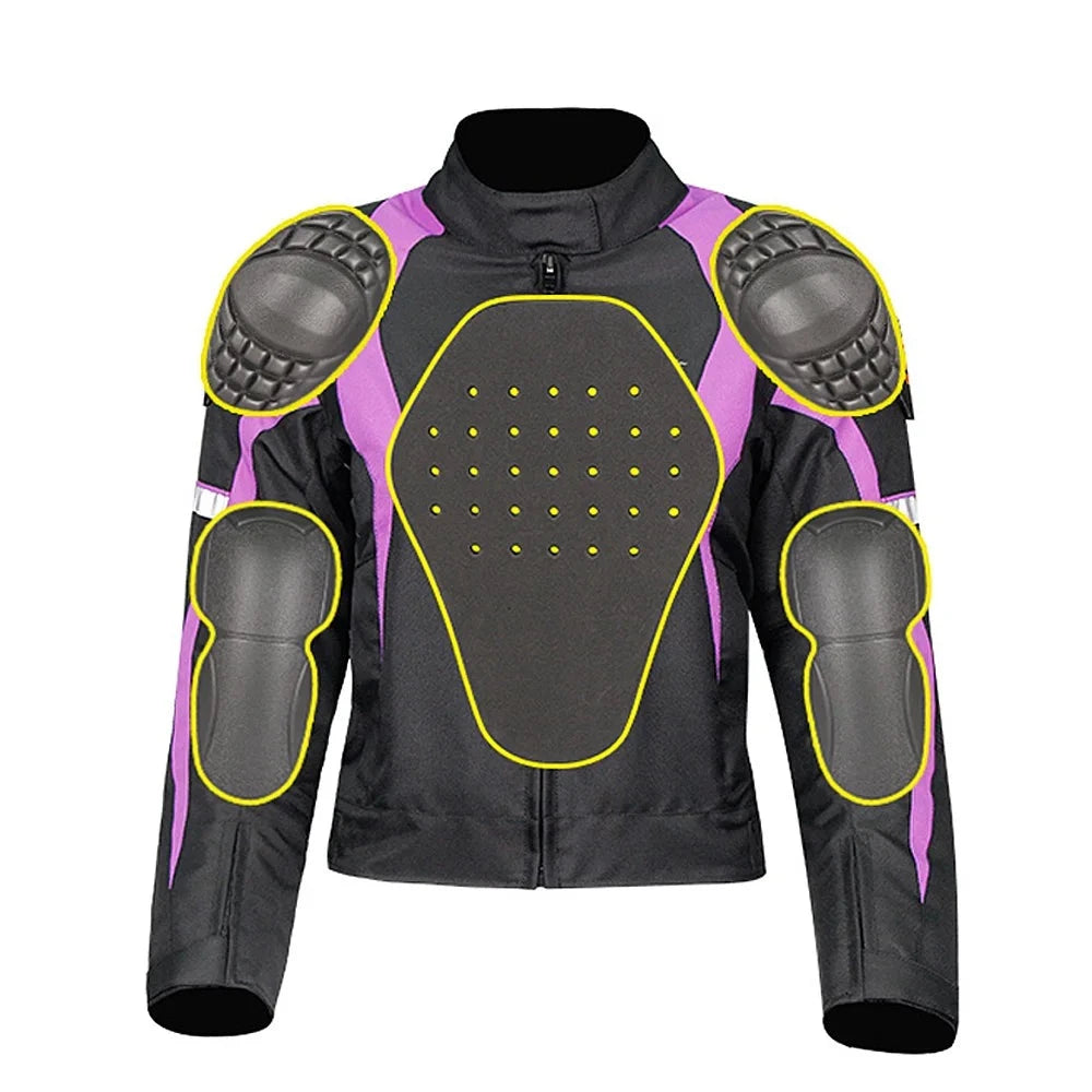 Woman Motorcycle Winter Jacket Thermal Windproof Clothing Body Riding Safety Coat Built-in Protective Pads and Warm Liner JK-64  Amaijoin