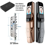 Load image into Gallery viewer, WiFi Tuya APP Voice Intercom Digital Door Lock  High Quanlity 3D Face Recognition Smart Door Lock With Camera  Amaijoin
