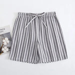 Load image into Gallery viewer, Summer Men Sleep Bottoms 100% Cotton Pajama Shorts Male Sleepwear Pants Men Home Shorts Striped Lounge Wear Shorts  Amaijoin
