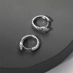 Load image into Gallery viewer, New Arrival Zircon Snake Earrings For Men Jewelry Personality Hoops 925 Sterling Silver Earrings Male Ear Accessories  Amaijoin
