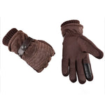 Load image into Gallery viewer, Touch Screen Winter Warm Men&#39;s Gloves Genuine Leather Casual Gloves Mittens for Men Outdoor Sport Full Finger Glove  Amaijoin
