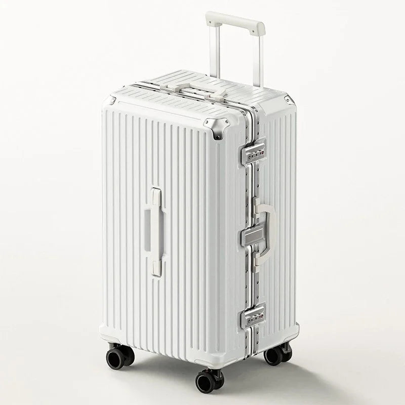 Rolling Luggage Travel Suitcase Large Capacity New Design Trunk Aluminum Frame Sturdy Suitcases Silent Universal Wheel luggage  Amaijoin