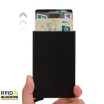 Load image into Gallery viewer, Rfid Smart Wallet Card Holder Metal Thin Slim Men Women Wallets Pop Up Minimalist Wallet Small Black Purse Vallet Walets for Men  Amaijoin
