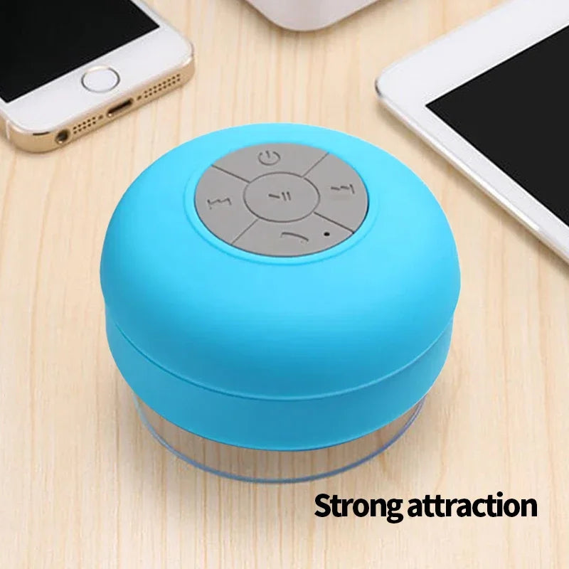 Bathroom waterproof wireless Bluetooth speaker large suction cup mini portable speaker outdoor sports stereo speaker  Amaijoin