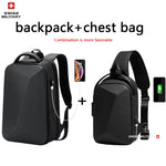 Load image into Gallery viewer, Swiss Military Brand Laptop Backpack Anti-theft Waterproof Casual Backpack USB Charging Men Business Travel Bag Backpack Mochila  Amaijoin
