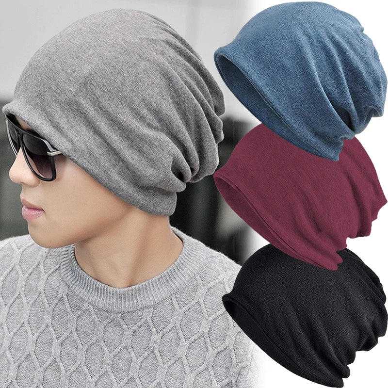 Cotton Slouchy Beanie Hip-Hop Soft Lightweight Running Beanie Adult Dwarf Hat Chemo Cap for Men Women Hip-Hop Sleep Cap Stretchy  Amaijoin