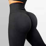 Load image into Gallery viewer, 2023 Seamless Knitted Fitness GYM Pants Women&#39;s High Waist and Hips Tight Peach Buttocks High Waist Nude Yoga Pants  Amaijoin
