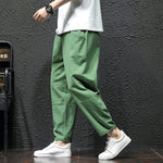 Load image into Gallery viewer, 100% Cotton Summer Casual Pants Man Trendy Japanese Cropped Pants Loose Pants Men 5xl  Amaijoin
