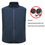 Load image into Gallery viewer, Men Summer Air Conditioning Clothing Fan Cooling Vest 2022 New USB Charging Cooling Sport Man Outdoor Solid Color Coat Plus Size  Amaijoin
