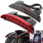 Load image into Gallery viewer, Motorcycle Chopped Fender Edge Tail Light Amber Turn Signal LED Red Stop Brake Rear TailLight for Harley Sportster XL 883 1200  Amaijoin
