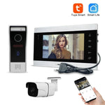 Load image into Gallery viewer, 720P Tuya Smart WIFI Wireless Video intercom For Home 7 Inch Monitor Doorbell Video Door Phone With Camera Outdoor System  Amaijoin
