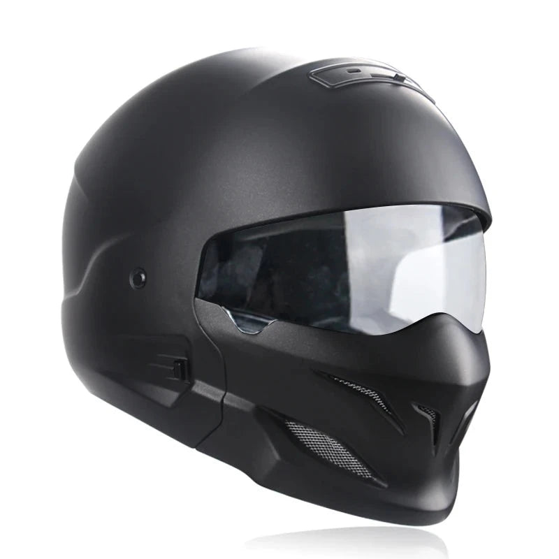 2022 Scorpion Helmet Detachable Multi-purpose Combination Helmet Motorcycle Locomotive Personality Half Predator Helmet  Amaijoin