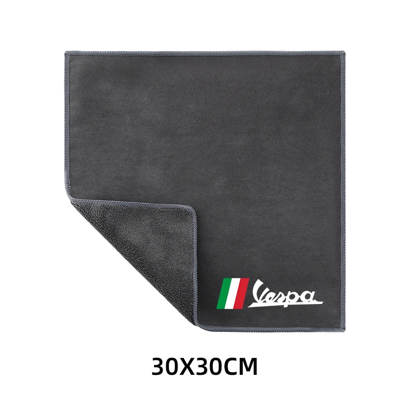 Motorcycle Wash Towel Microfiber Suede Cleaning Rag Cloth For Vespa Piaggio GTS GTV LX 60 125 250 300 PX 200 GTS300 Primavera  Amaijoin